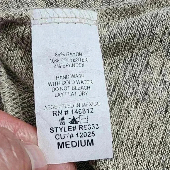 Acemi Knit V neck Sweater Dress With Cutout Back Medium Mini Shift Dress - Picture 6 of 8